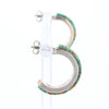 Turquoise Semi-Hoop Earrings