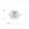 Vintage Square Top Diamond Ring