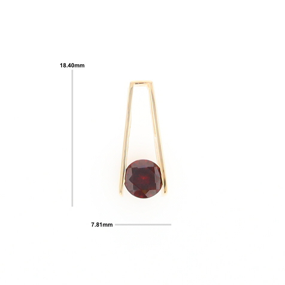 Garnet Slide Pendant