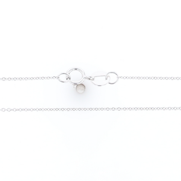 18" White Gold Cable Chain