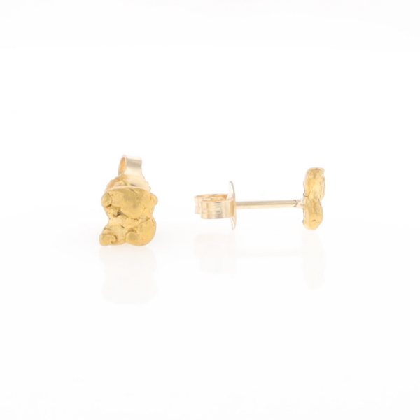 Natural Gold Nugget Earrings