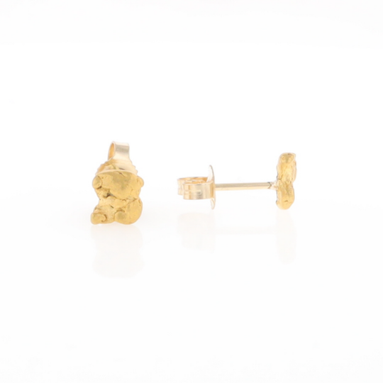 Natural Gold Nugget Earrings
