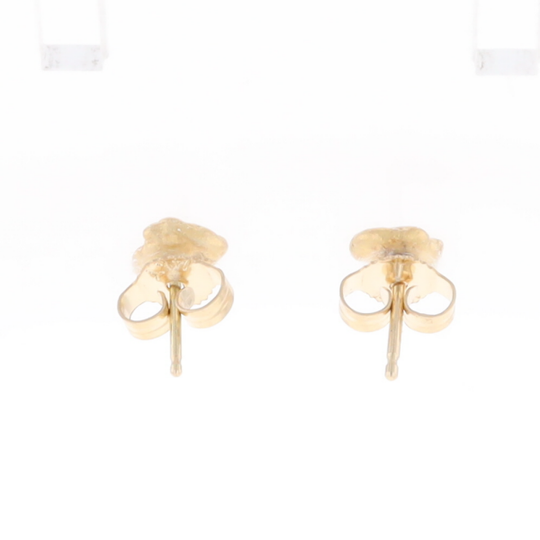 Natural Gold Nugget Earrings