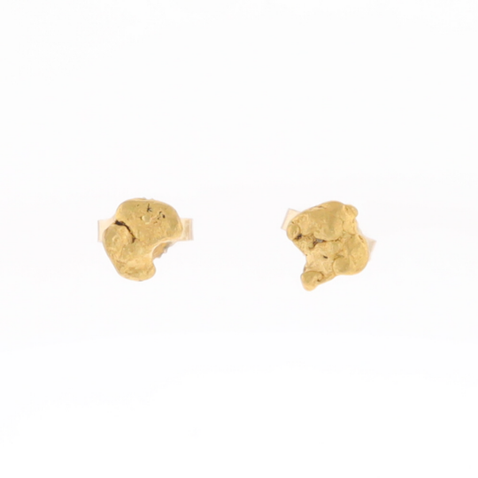 Natural Gold Nugget Earrings