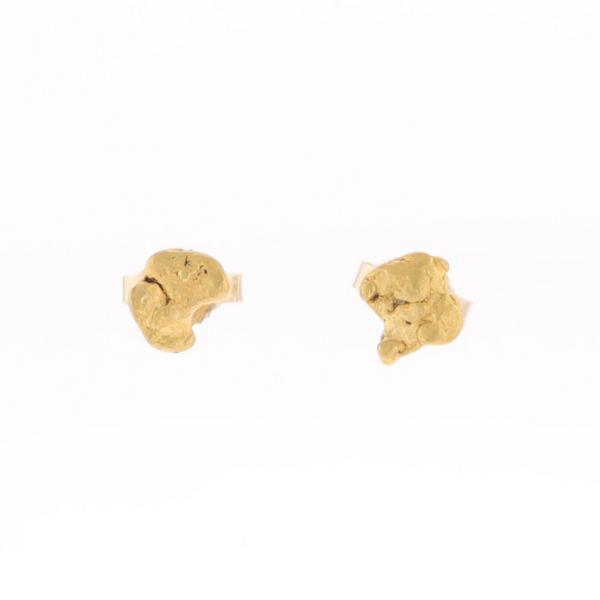Natural Gold Nugget Earrings