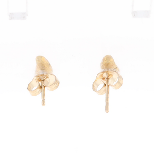 Natural Gold Nugget Stud Earrings