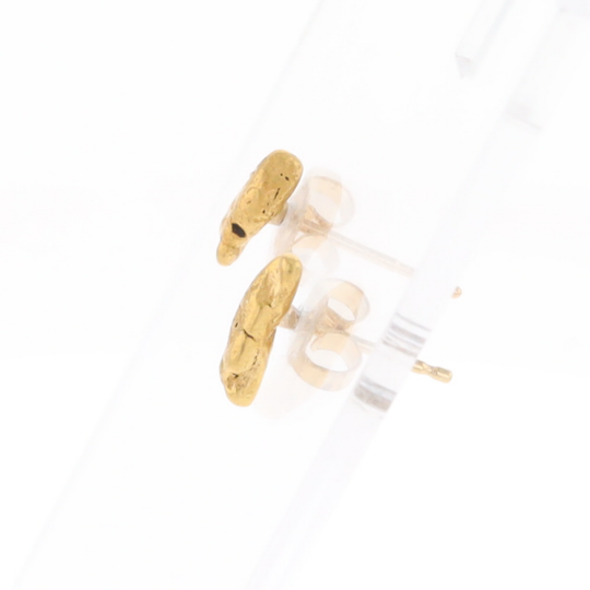 Natural Gold Nugget Stud Earrings
