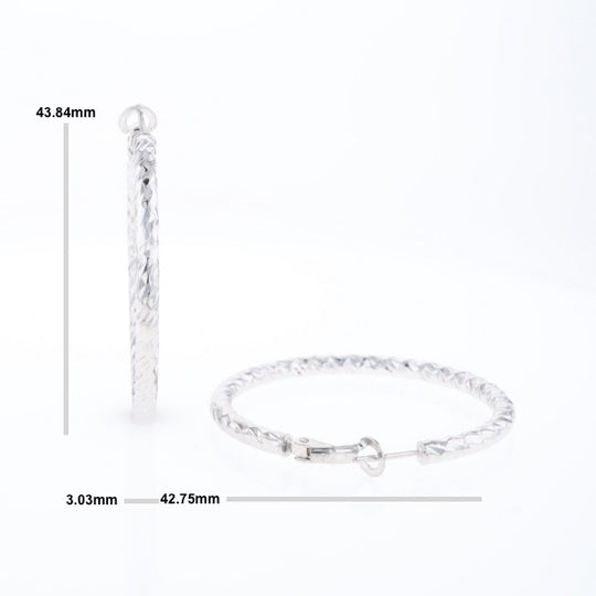 Diamond Cut Hoops