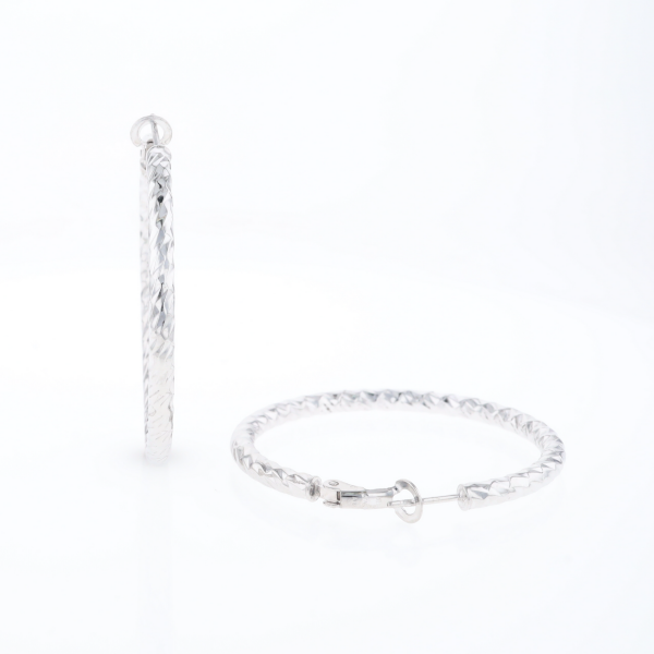 Diamond Cut Hoops