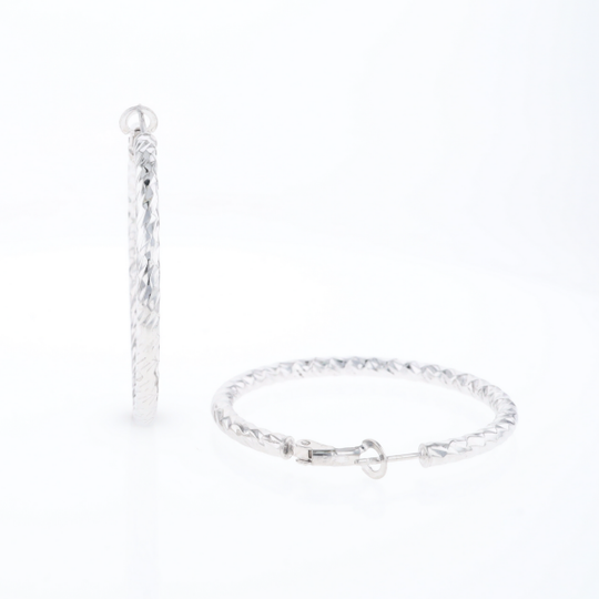 Diamond Cut Hoops