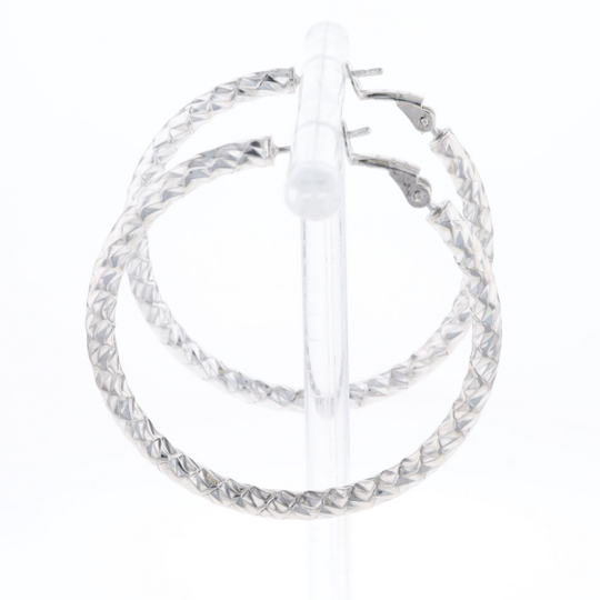 Diamond Cut Hoops