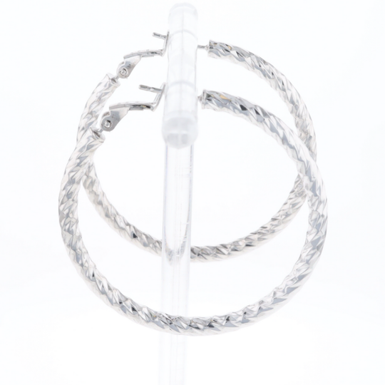 Diamond Cut Hoops