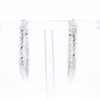 Diamond Cut Hoop Earrings