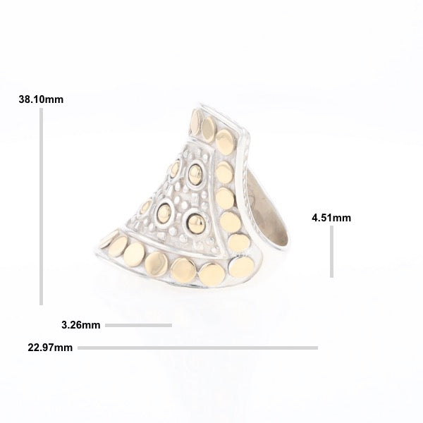 John Hardy Two-Tone Curved Ring