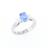 Ceylon Sapphire Three-Stone Trellis Ring