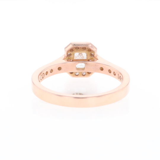 Princess Cut Diamond Halo Ring