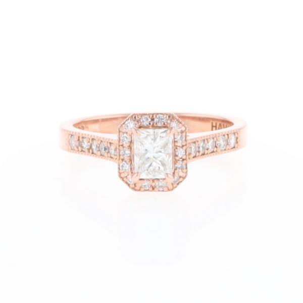 Princess Cut Diamond Halo Ring