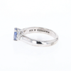 Ceylon Sapphire 3-Stone Trellis Ring