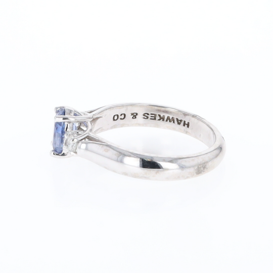Ceylon Sapphire 3-Stone Trellis Ring