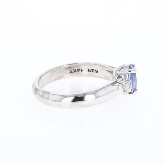 Ceylon Sapphire 3-Stone Trellis Ring