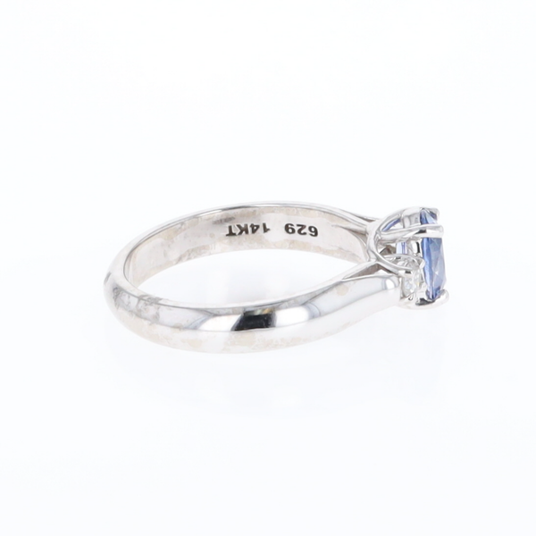 Ceylon Sapphire 3-Stone Trellis Ring