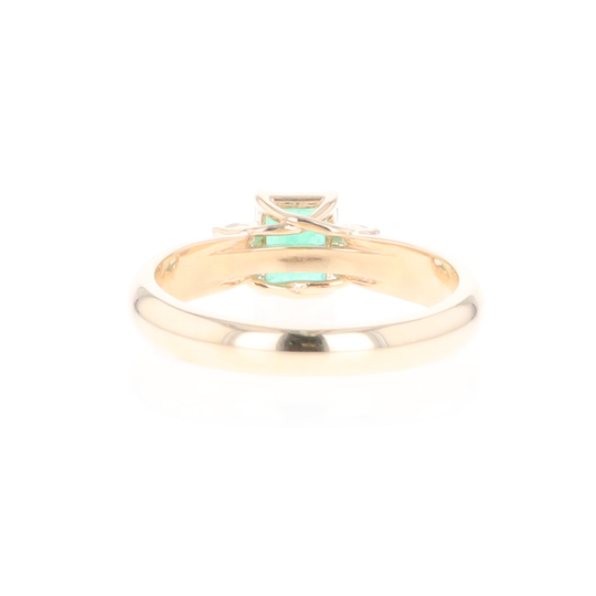 Emerald 3-Stone Trellis Ring
