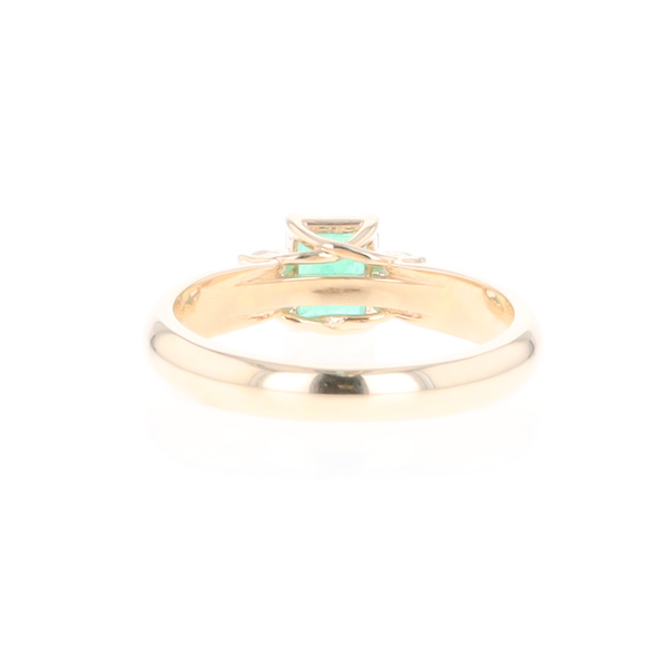 Emerald 3-Stone Trellis Ring