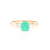 Emerald 3-Stone Trellis Ring
