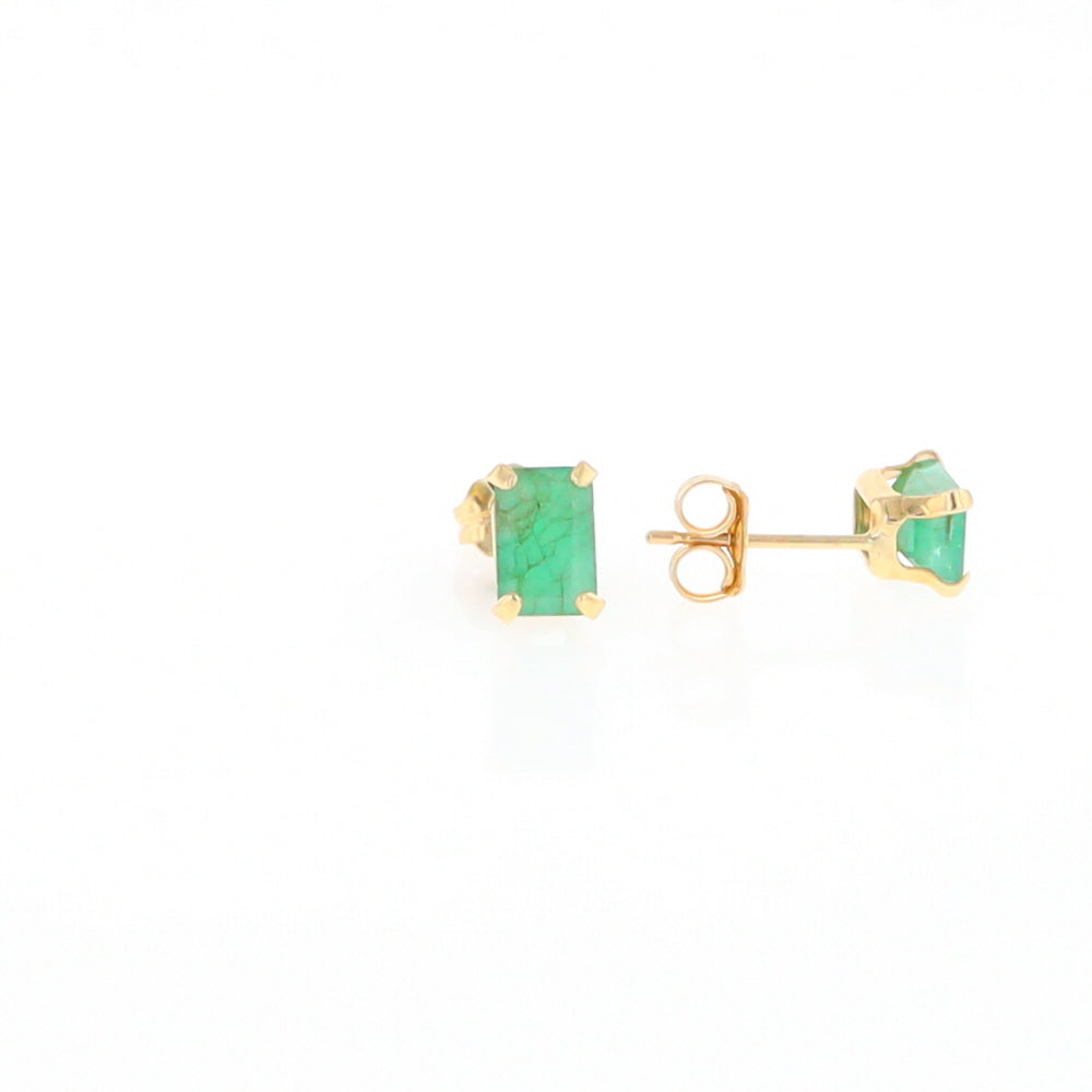 Emerald Stud Earrings