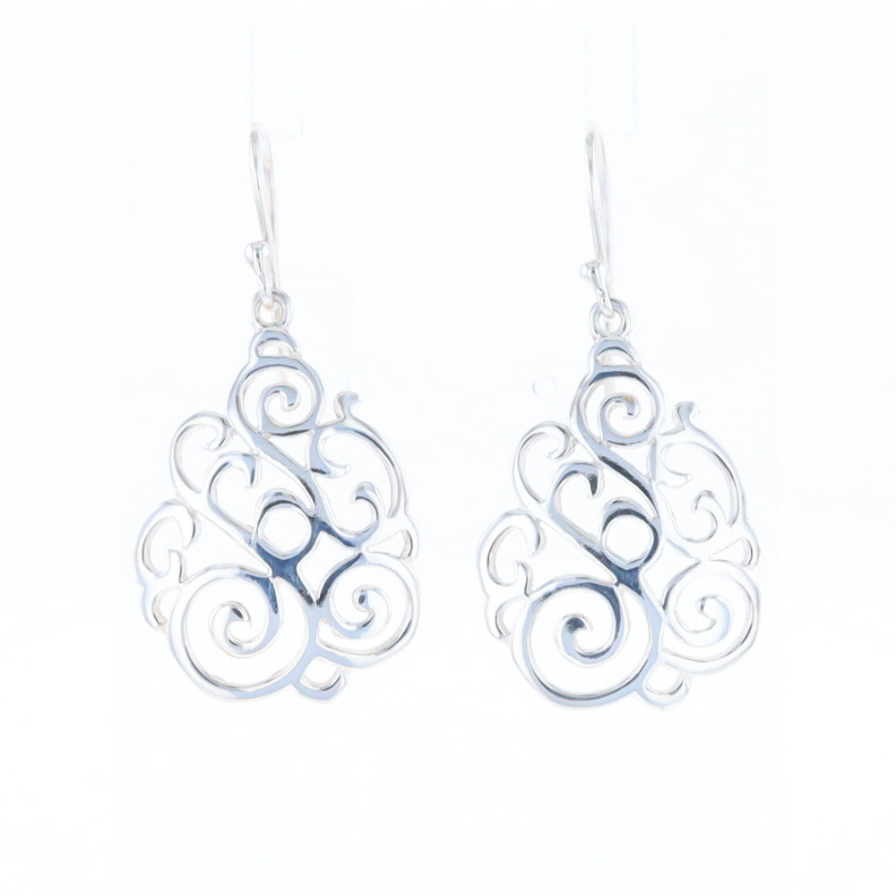 Drop Dangle Swirl Fishhook Earrings