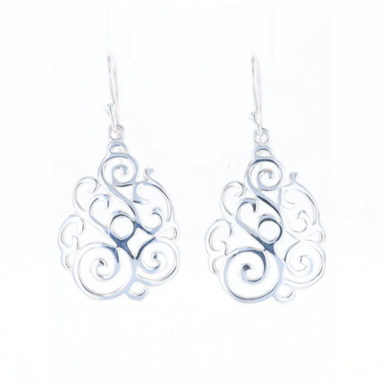 Drop Dangle Swirl Fishhook Earrings