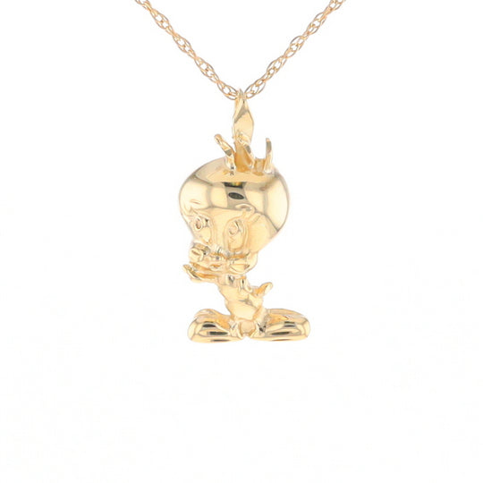 Gold Tweety Bird Pendant