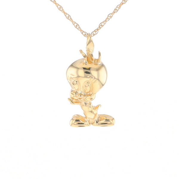 Gold Tweety Bird Pendant