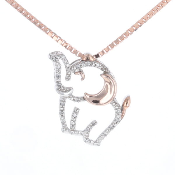 Elephant Diamond Pendant