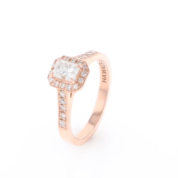 Princess Cut Diamond Halo Ring