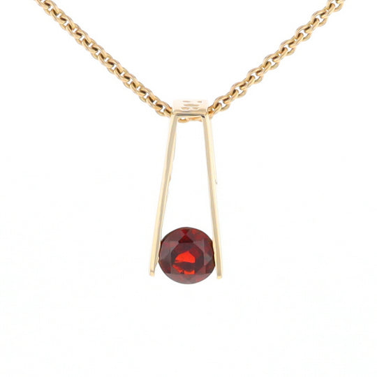 Garnet Slide Pendant