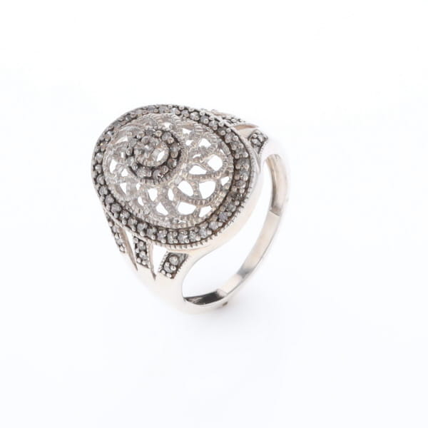 Open Work Filigree Design Ring