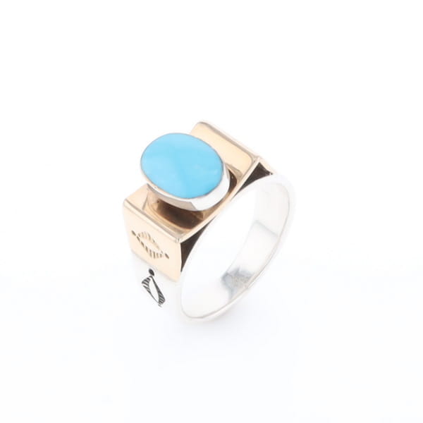 Bezel Set Turquoise Ring