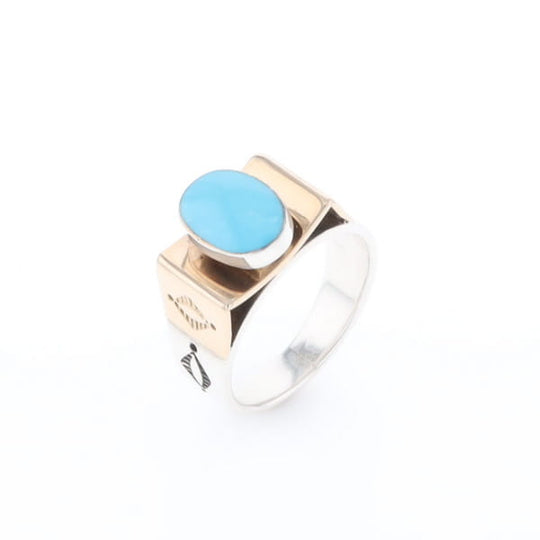 Bezel Set Turquoise Ring