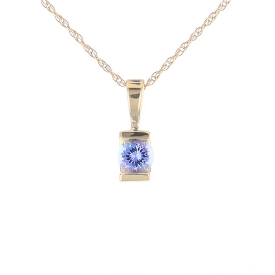Solitaire Tanzanite Pendant