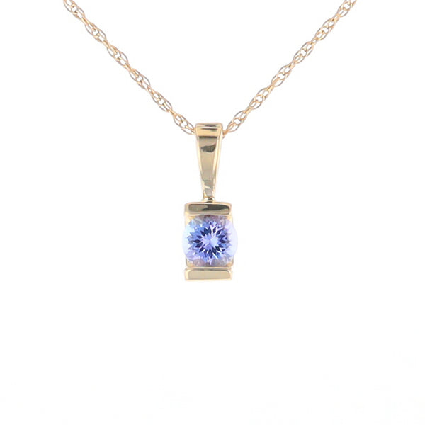 Solitaire Tanzanite Pendant