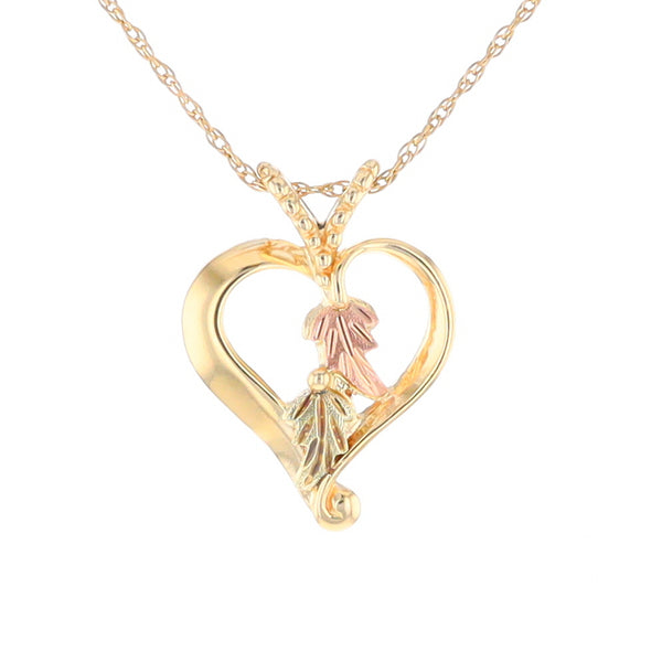 Black Hills Gold Open Heart Necklace