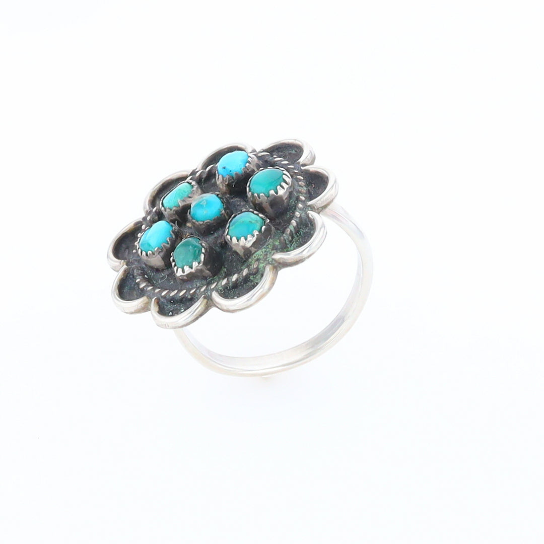 Turquoise Flower Ring