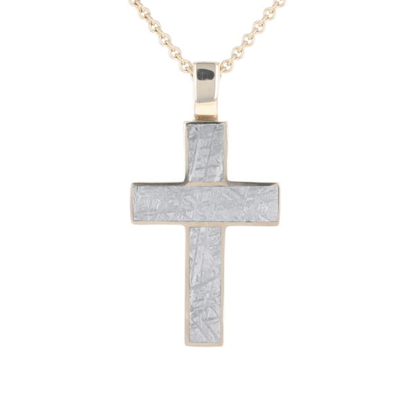 Meteorite Cross Pendant