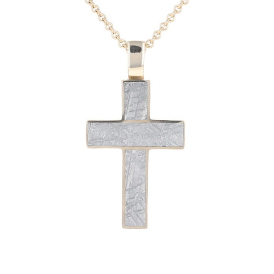 Meteorite Cross Pendant
