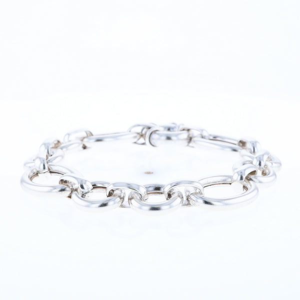 Sterling Silver Open Cable Link Bracelet