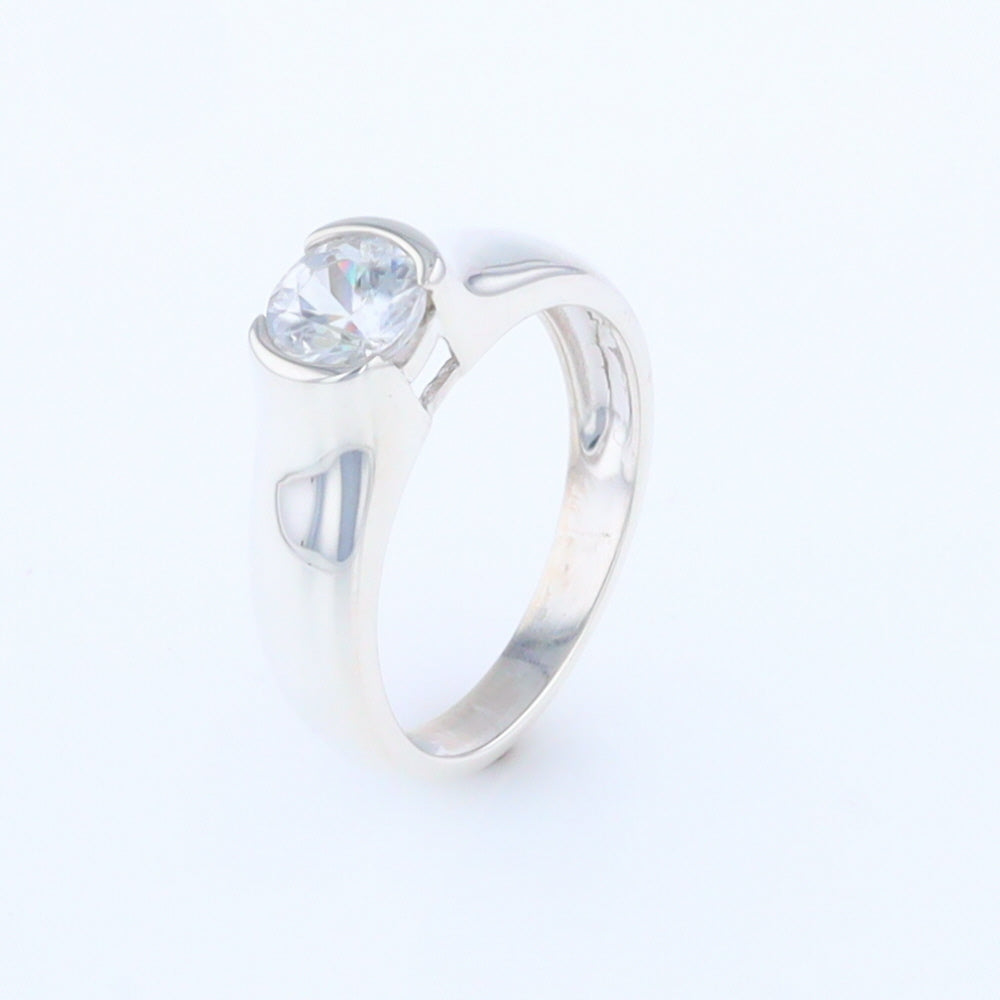 Cubic Zirconia Solitaire Ring