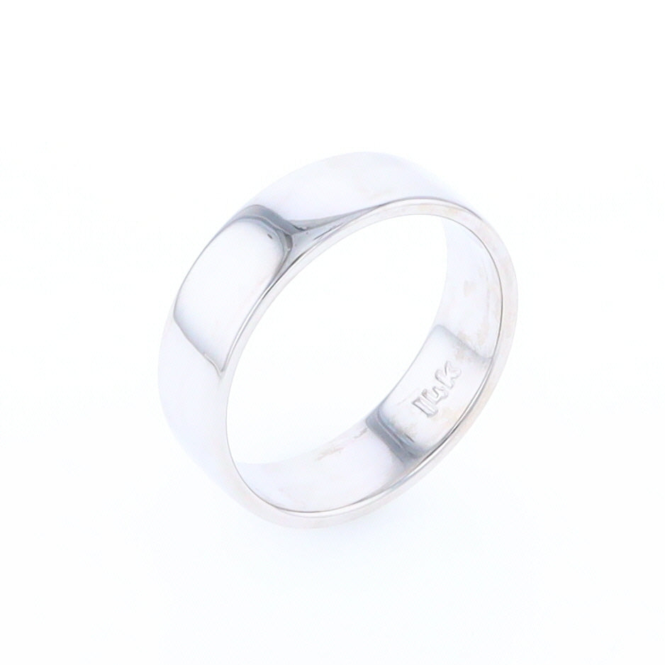 White Gold Wedding Band