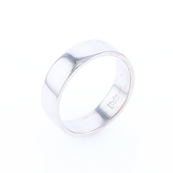 White Gold Wedding Band