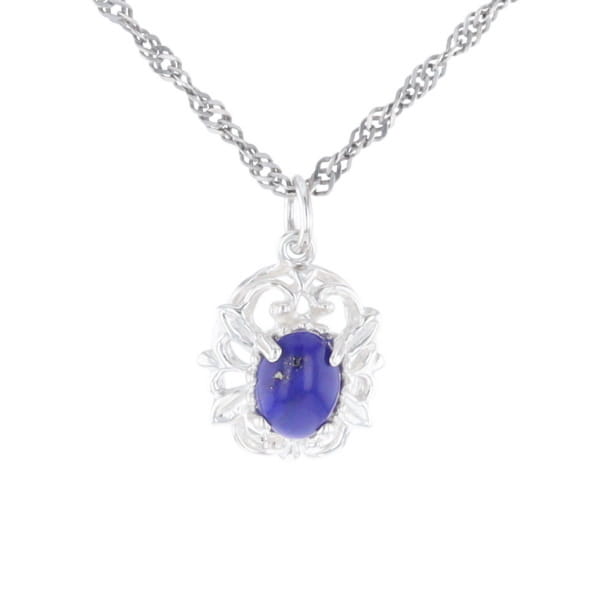 Silver Lapis Lazuli Pendant
